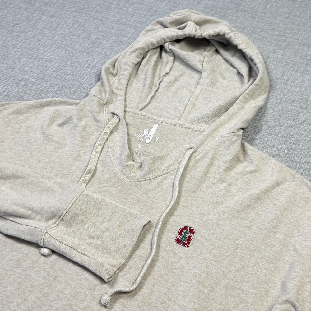 Johnnie-O Stanford Hoodie Womens Medium Beige NCAA Pullover